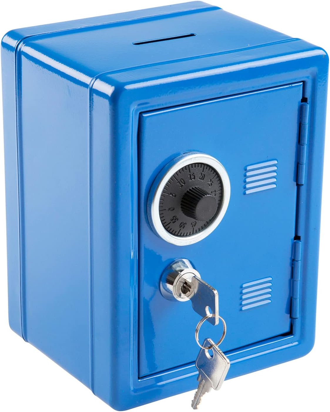 Idena Spartresor Metall blau 12×10×16 cm mit Schlüssel (50036)