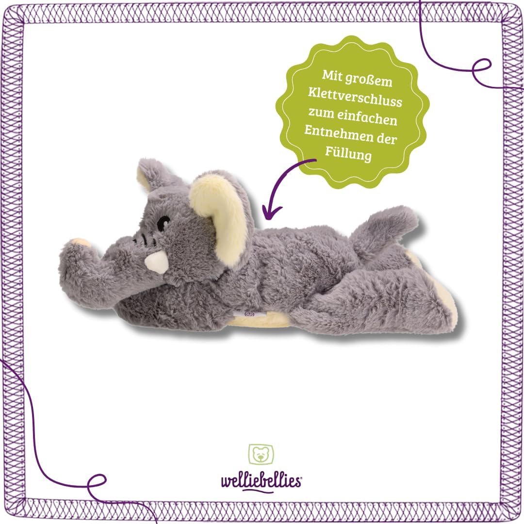 welliebellies® Wärmetier Elefant groß - Kuschelig & Wärmend