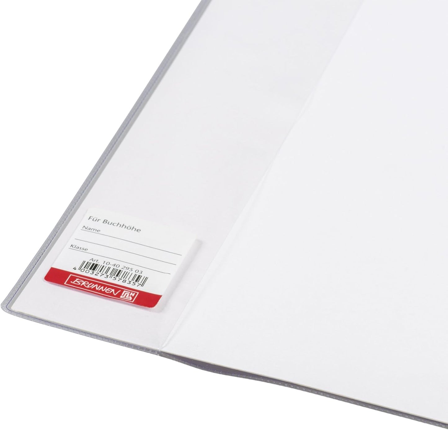 BRUNNEN Buchschoner transparent, PVC-Folie, 265 mm