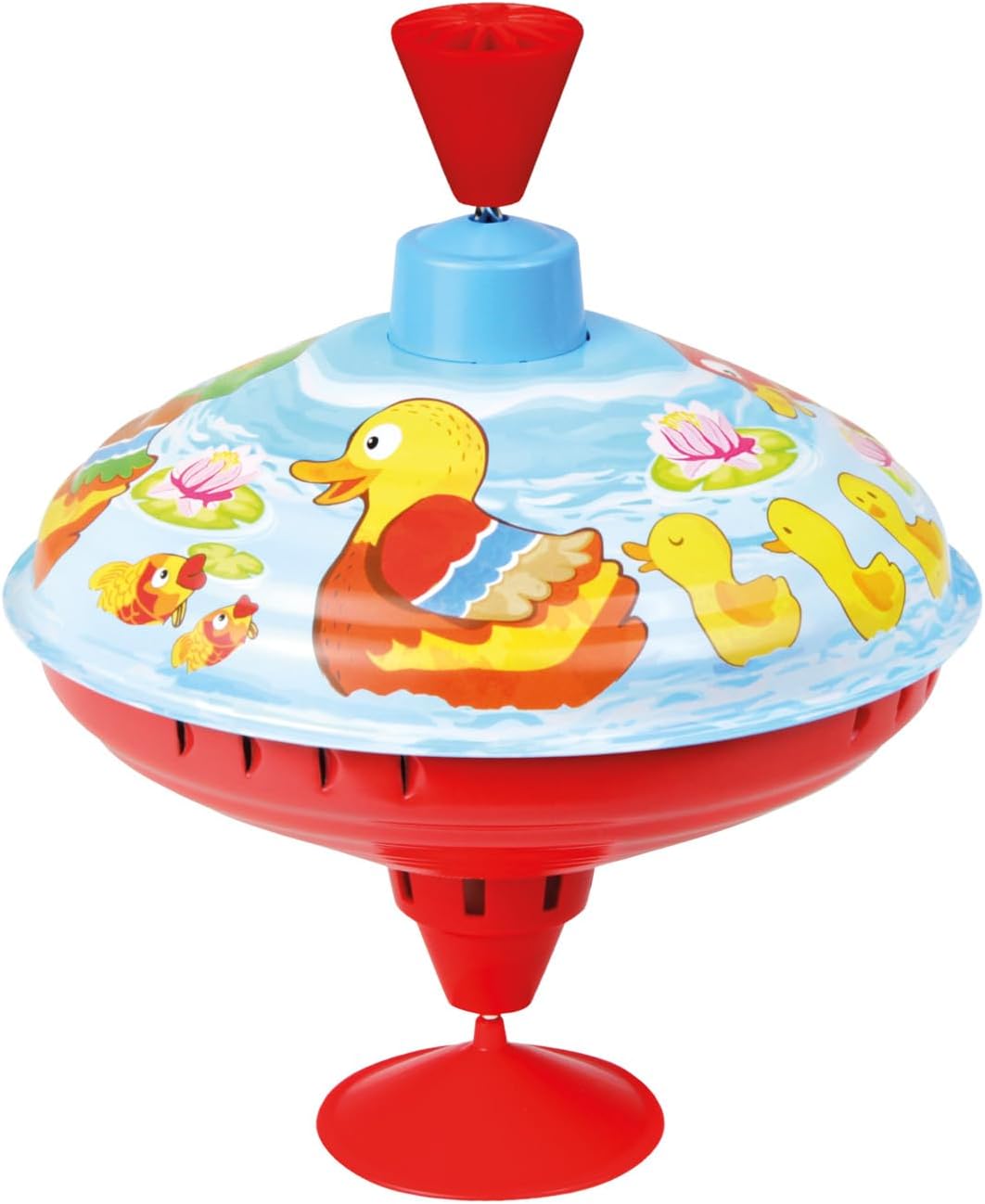 Lena Brummkreisel 16 cm - Kleine Enten Motiv - Klassisches Spielzeug ab 18 Monate