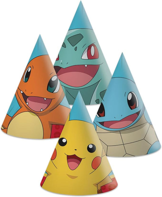 PROCOS Pokémon Partyütä 6 Stück – 17×16 cm Pikachu