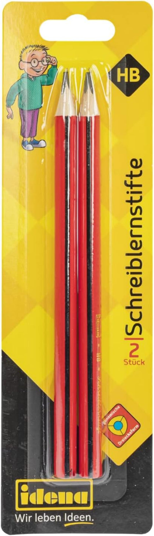 Idena Schreiblernstift Dreikant HB 2 St. FSC-Mix Holz