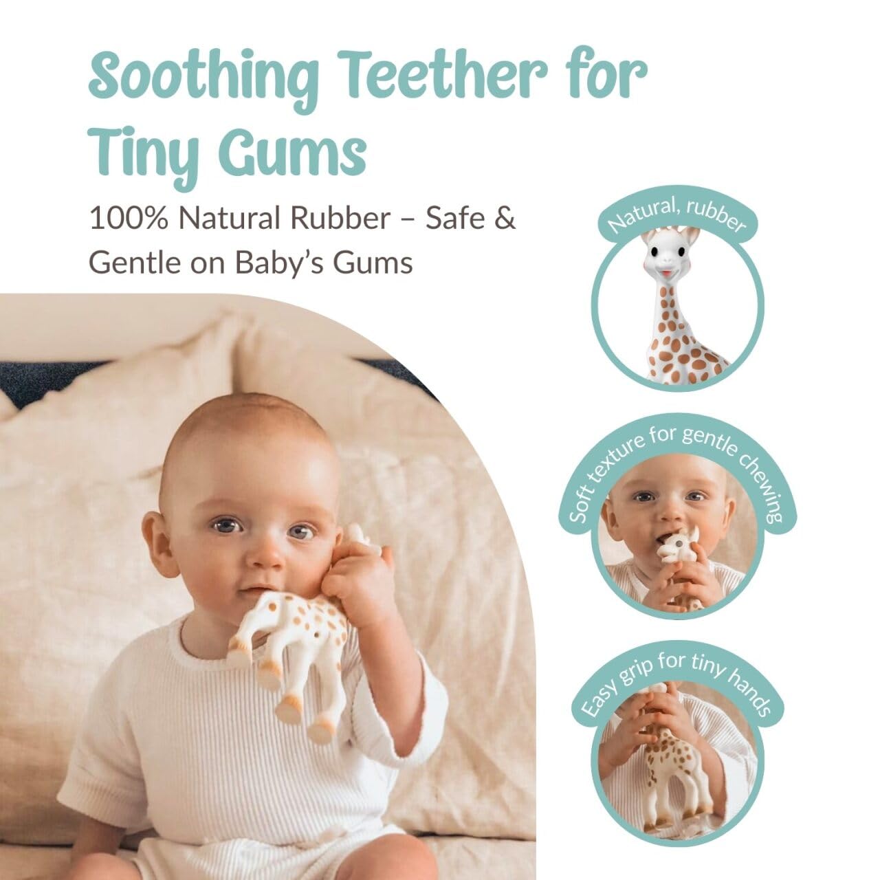 Sophie la girafe Set – Beissring & Trinklerntasse 180 ml