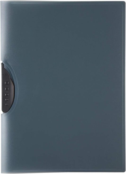 Idena Clipmappe DIN A4 – PP transluzent/schwarz, ca. 30 Blatt