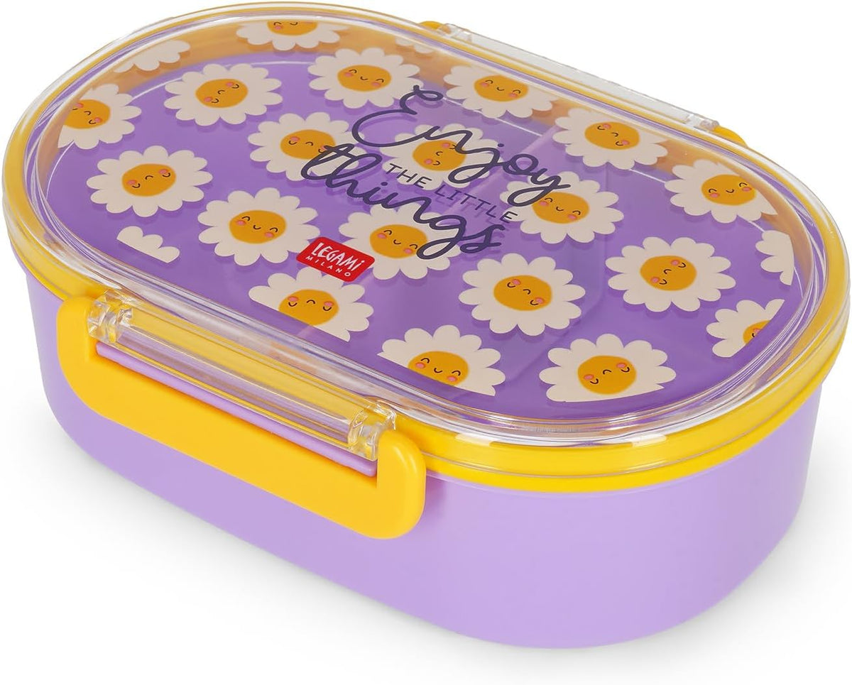 LEGAMI Snack & Go Lunchbox Daisy 500 ml mit Trenner