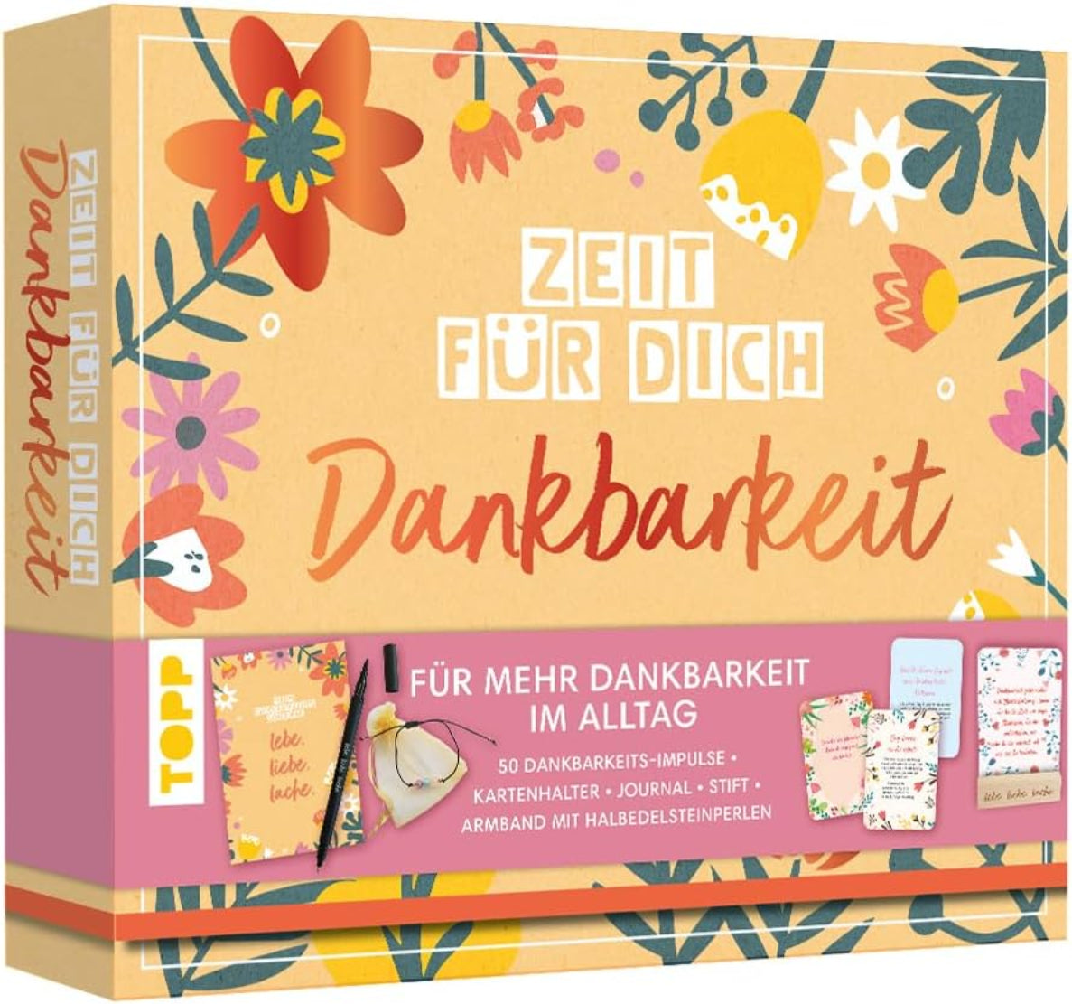 TOPP Geschenkbox Zeit für dich – 50 Dankbarkeitskarten