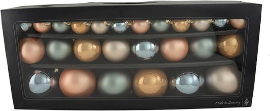 Glaskugeln Behaglichkeit 26-tlg. Set - Weihnachtskugeln Idena