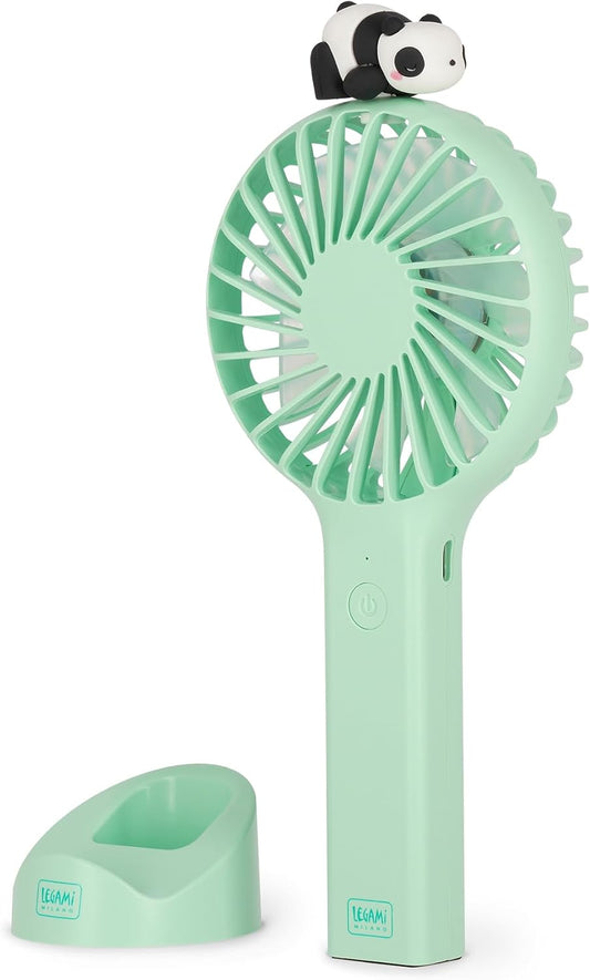 LEGAMI Mini Fan Panda Standfuss USB wiederaufladbar