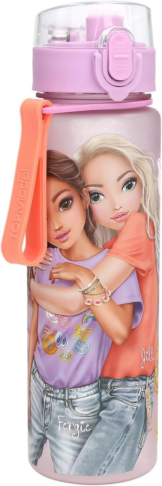 TOPModel Girl Power Trinkflasche 550ml - lila, auslaufsicher