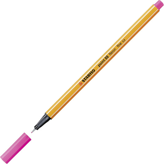 STABILO point 88 Fineliner - Neonpink - Präzise Linienführung für Profis