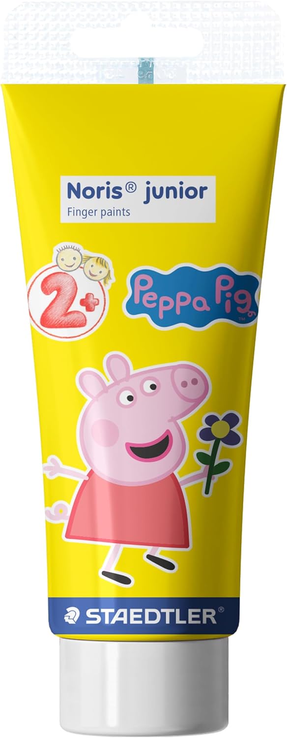 STAEDTLER Fingermalfarbe Peppa Wutz – 4 Farben, schnelltrocknend