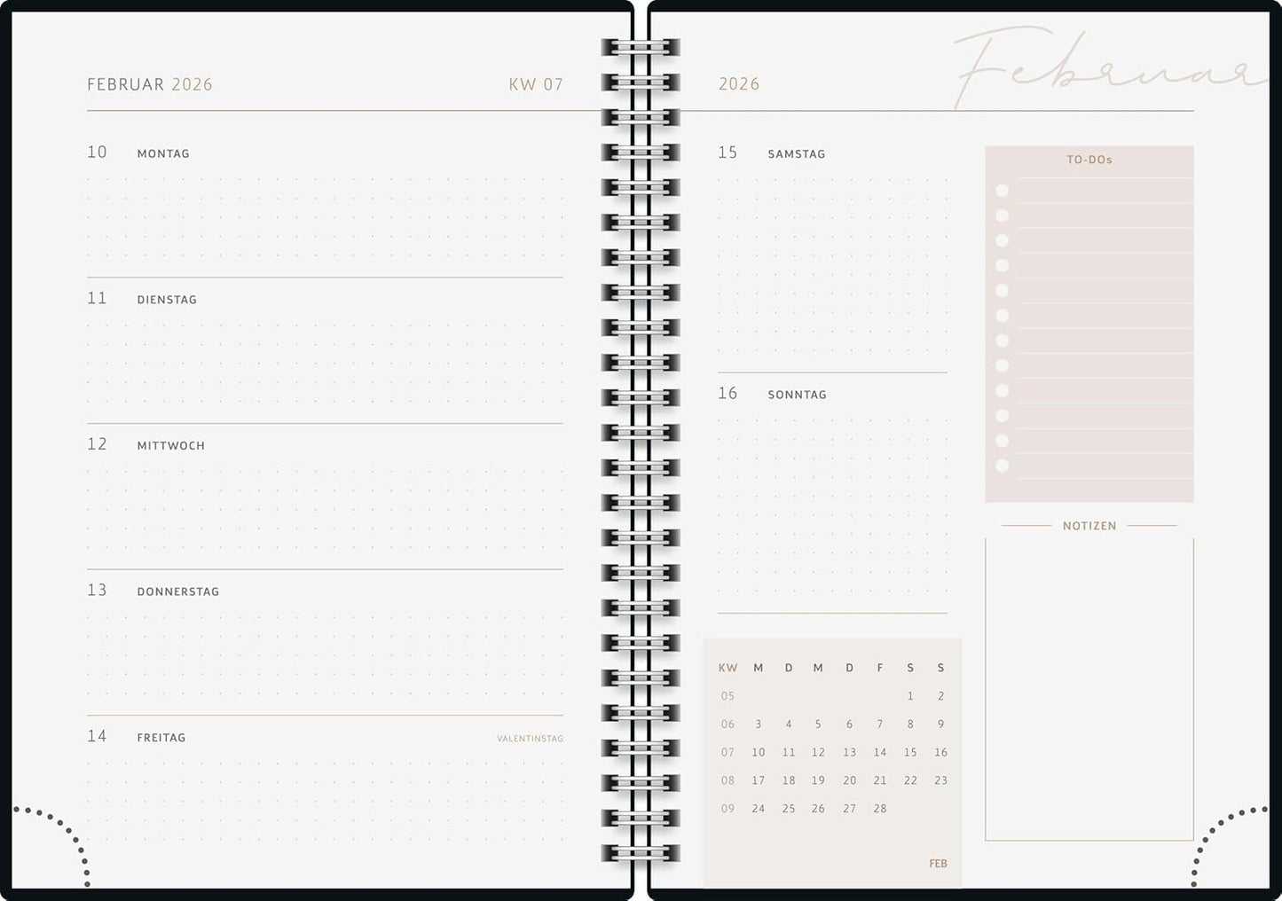 rido/idé Buchkalender Young Line 2026 'Love' - A5 Tageskalender
