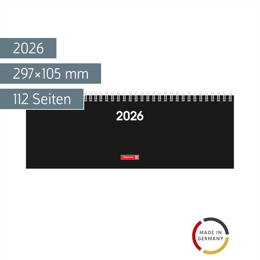 Tischkalender 2026 Modell 772 - Viersprachiger Wochenplaner mit Wire-O-Bindung