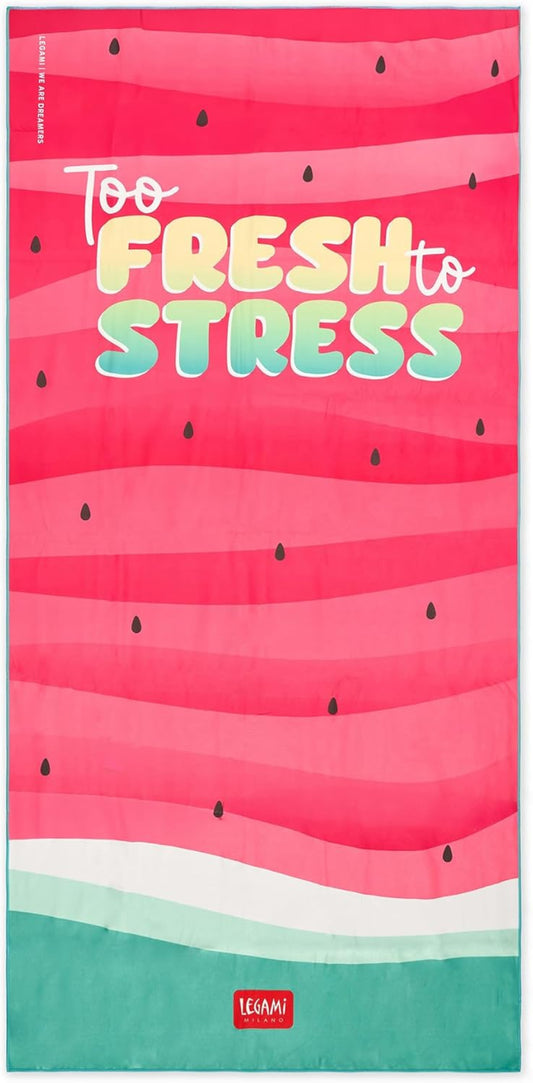 Legami Mikrofaser-Strandtuch Watermelon 85x180 cm Pink
