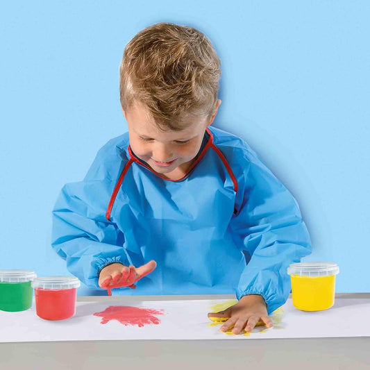 SES Creative Fingerfarbenset - Malspaß für Kinder ab 1 Jahr mit Bastelschürze
