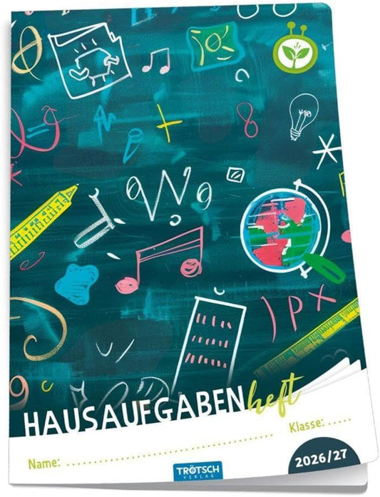 TRÖTSCH Hausaufgabenheft Grundschule Tafel 2026/2027