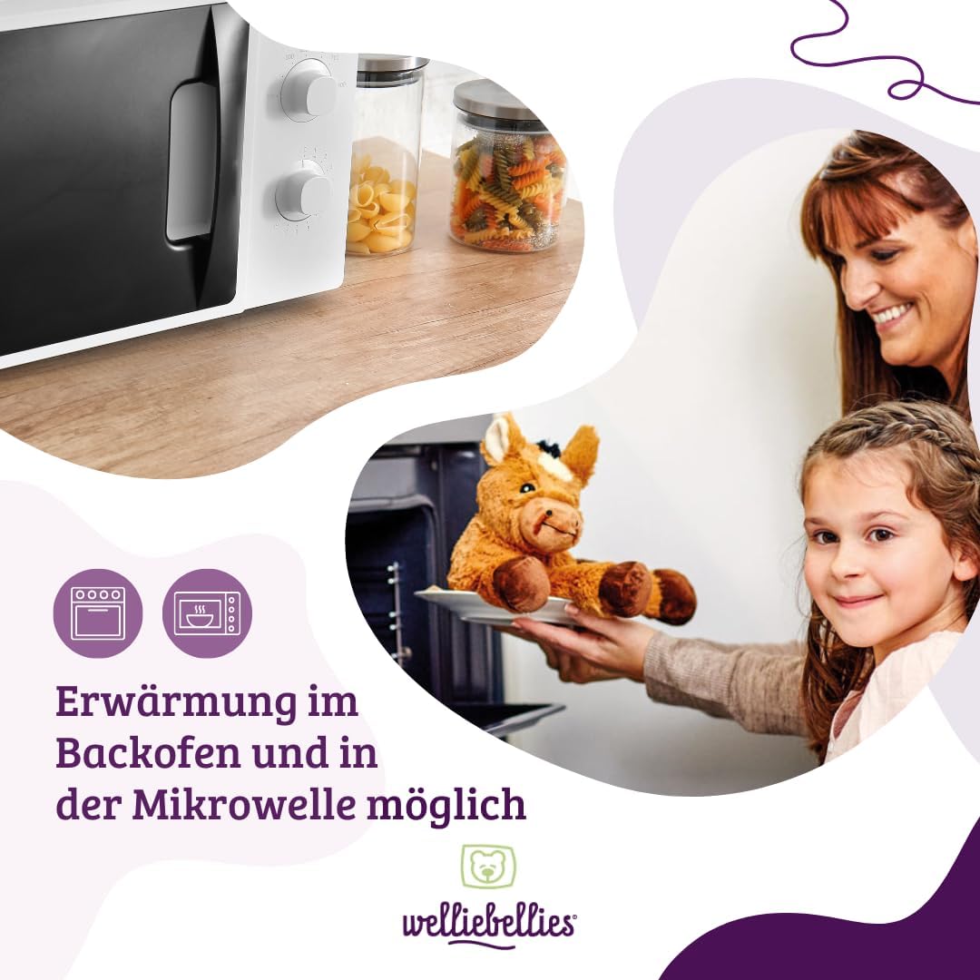 welliebellies® Wärmetier Biber groß - Kuscheltier mit Wärmekissen