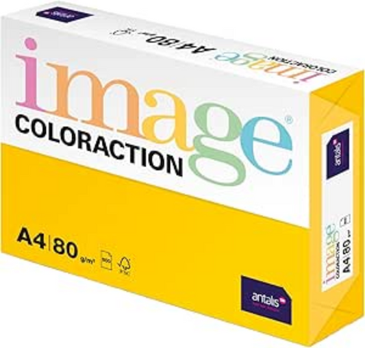 Antalis Image Coloraction Sevilla A4 Kopierpapier Sonnengelb 80g/m² - 500 Blatt