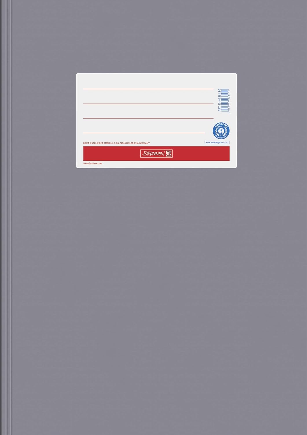 Hefthülle A4 Grau - Öko-Karton Premium (Blauer Engel zertifiziert)