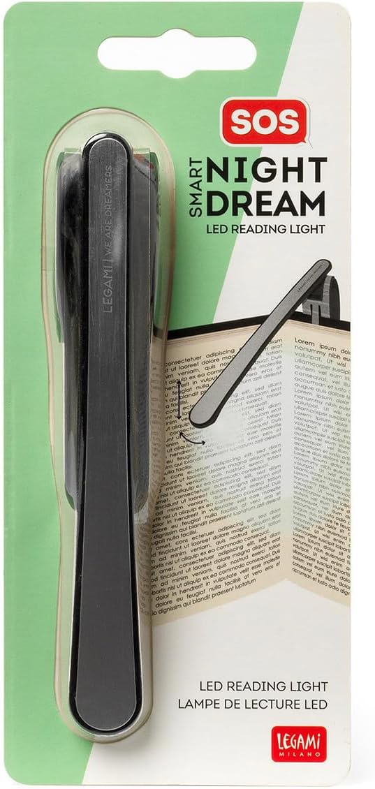 Legami Smart Night Dream – schwenkbares LED-Leselicht, schwarz