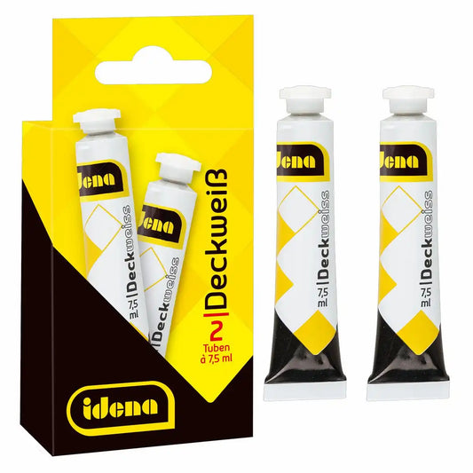 Idena Deckweiß 2x7,5ml - Professionelle Korrekturfarbe für perfekte Ergebnisse