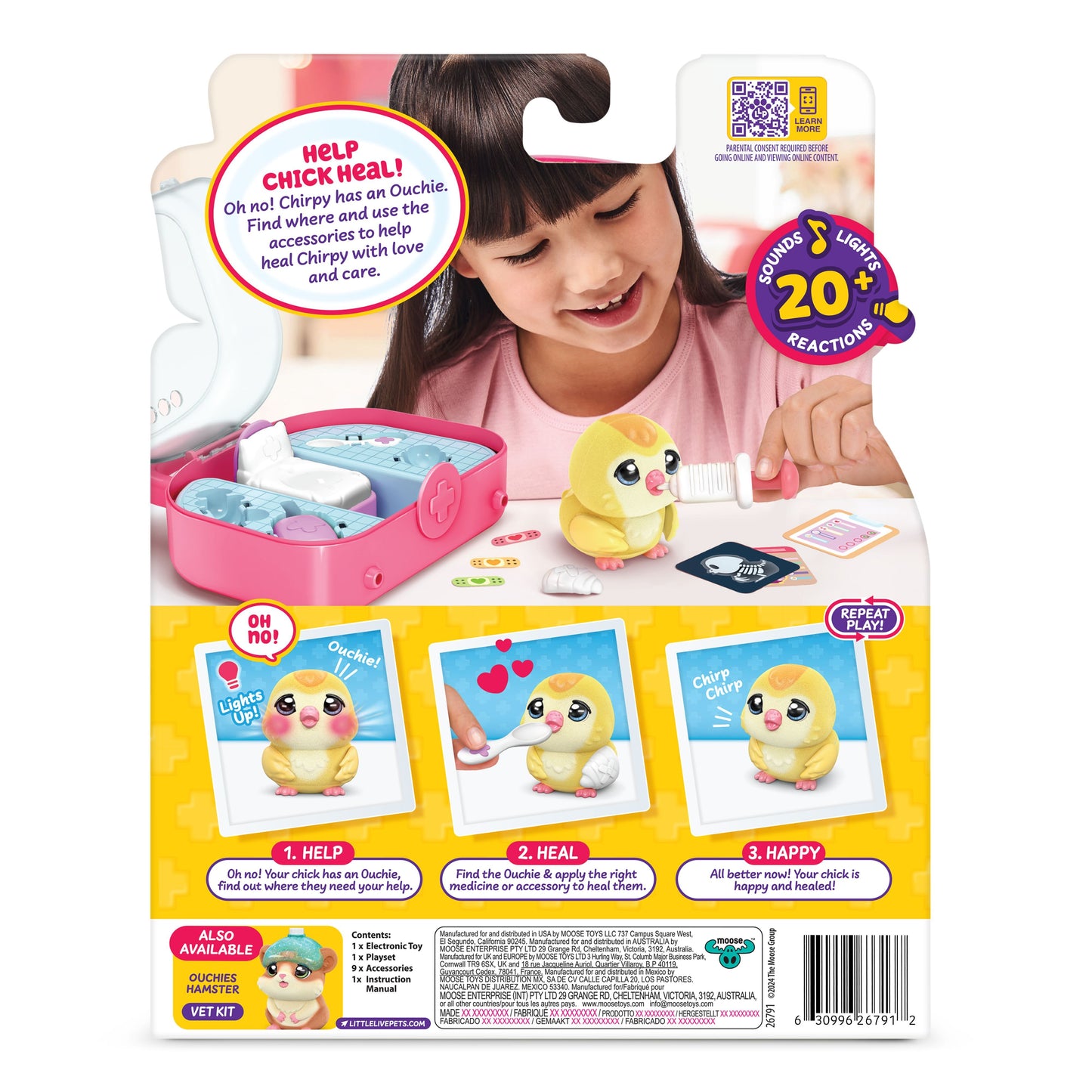 Little Live Pets Ouchies S2 Chirpy das Küken – Vet Kit