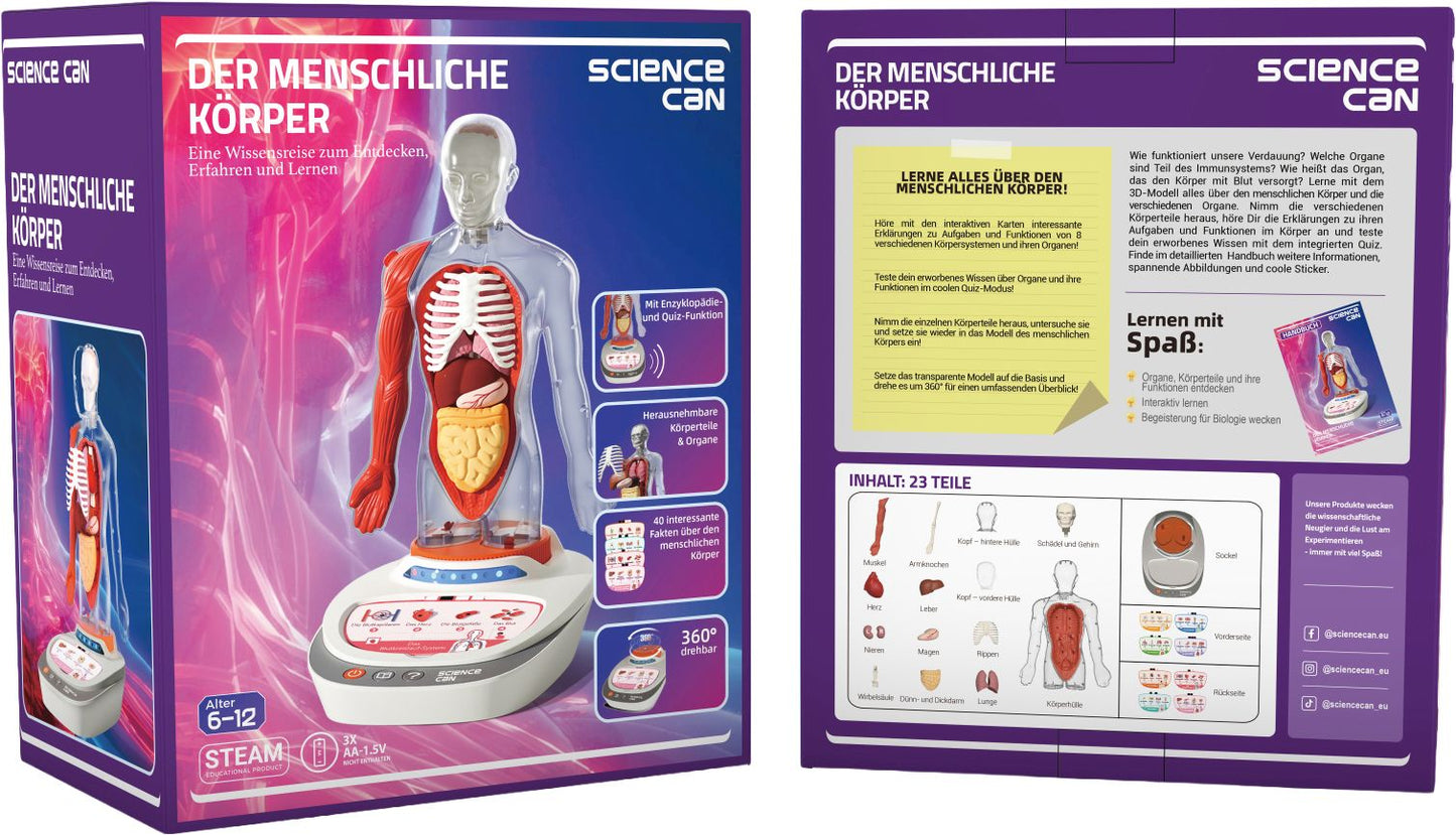 Science Can Mein Körper – 3D-Anatomiemodell interaktiv