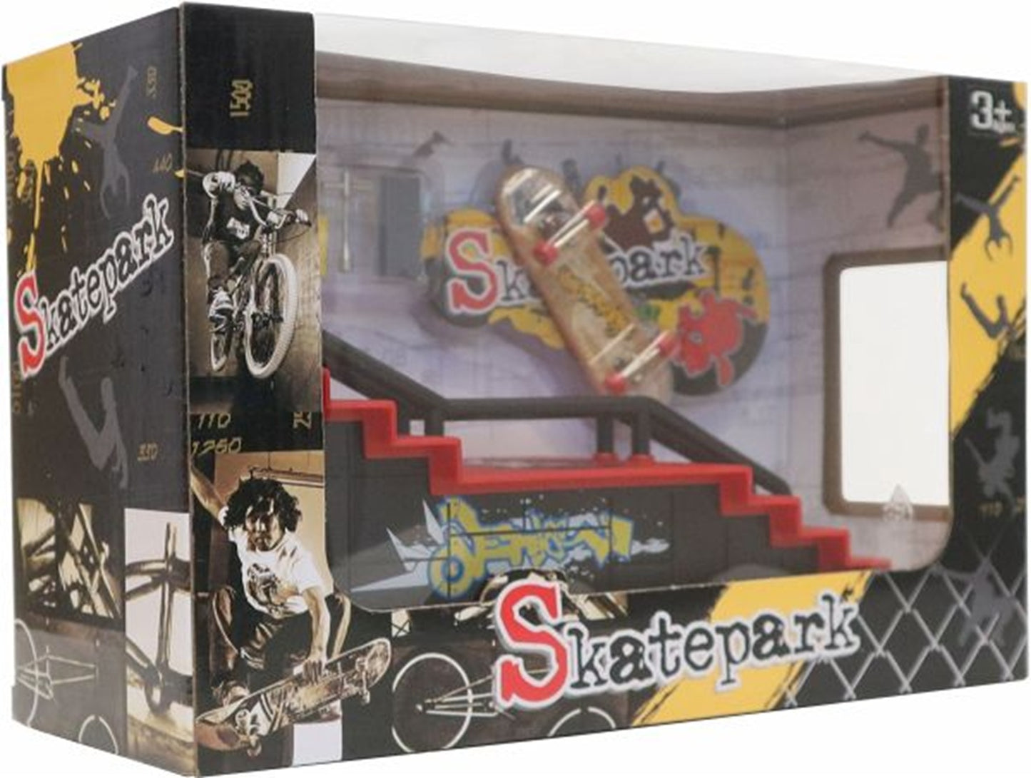 Fingerskateboard Rampe Set inkl. Board & Werkzeug 24x11x9cm