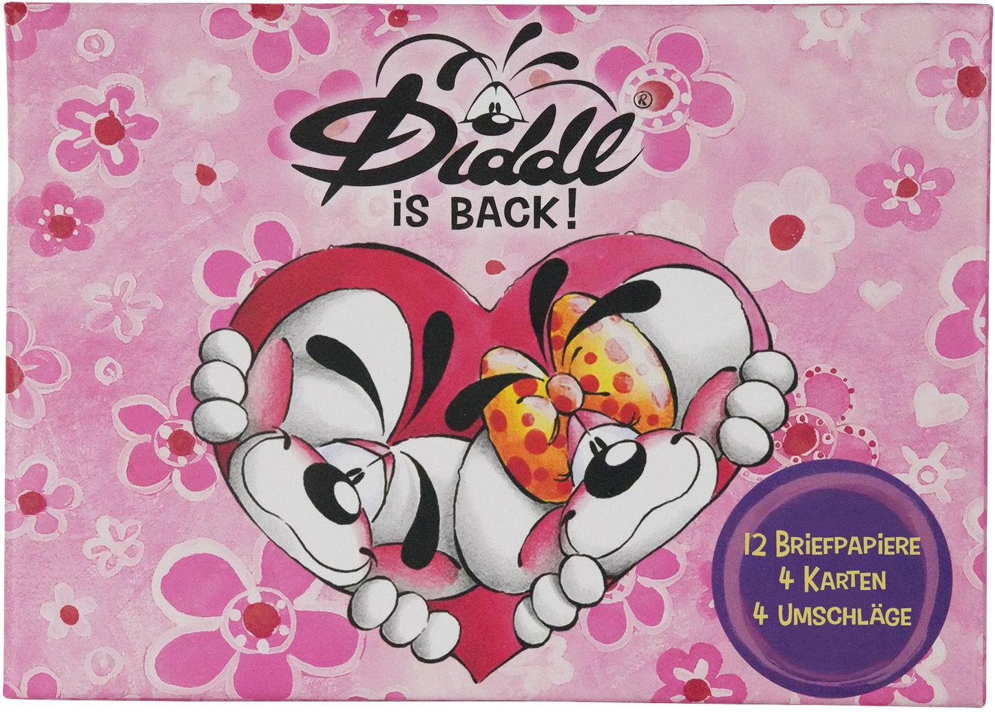 Diddl Briefpapier-Set 20-tlg. – 12 Briefpapiere, 4 Karten, 4 Umschläge