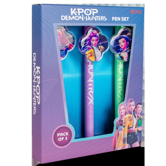 3er-Set Kugelschreiber mit Anhänger K-Pop Demon Hunters