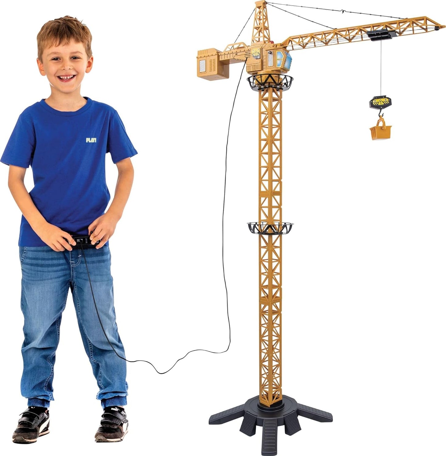 Racer Fernlenk-Mega Kran 126cm - 360° Drehung mit Fernbedienung