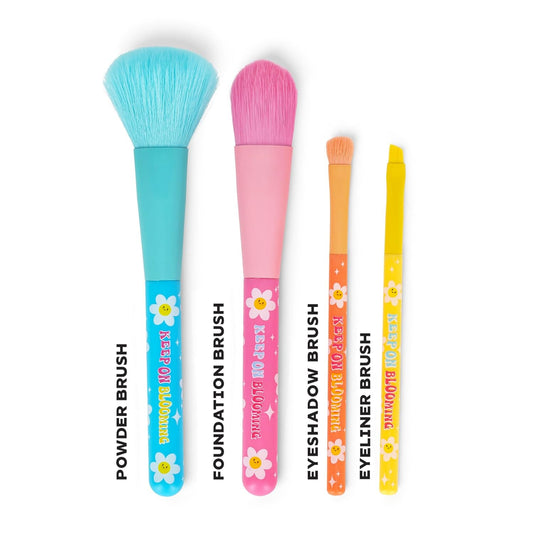 Legami Oh My Glow! Daisy Make-up-Pinsel 4er-Set, vegan