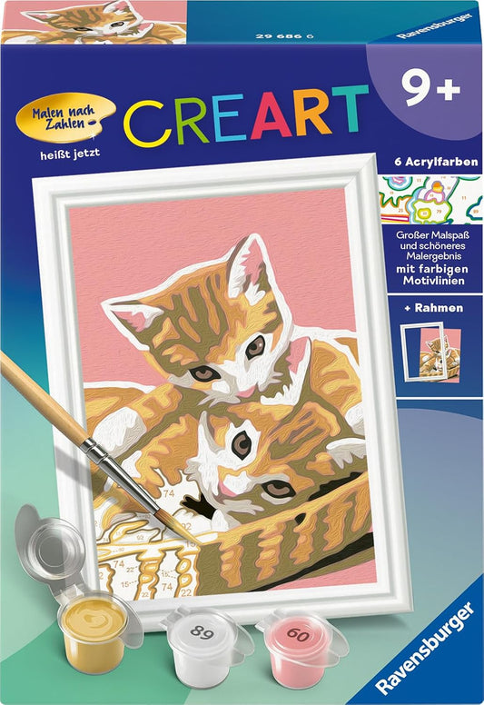 Ravensburger CREART Katzenbabys – Malen nach Zahlen