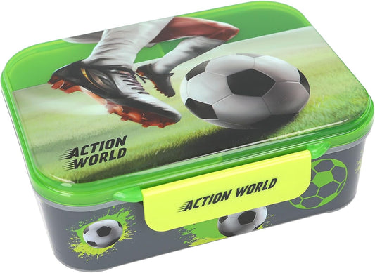 DEPESCHE Action World Fußball Brotdose mit Trenner