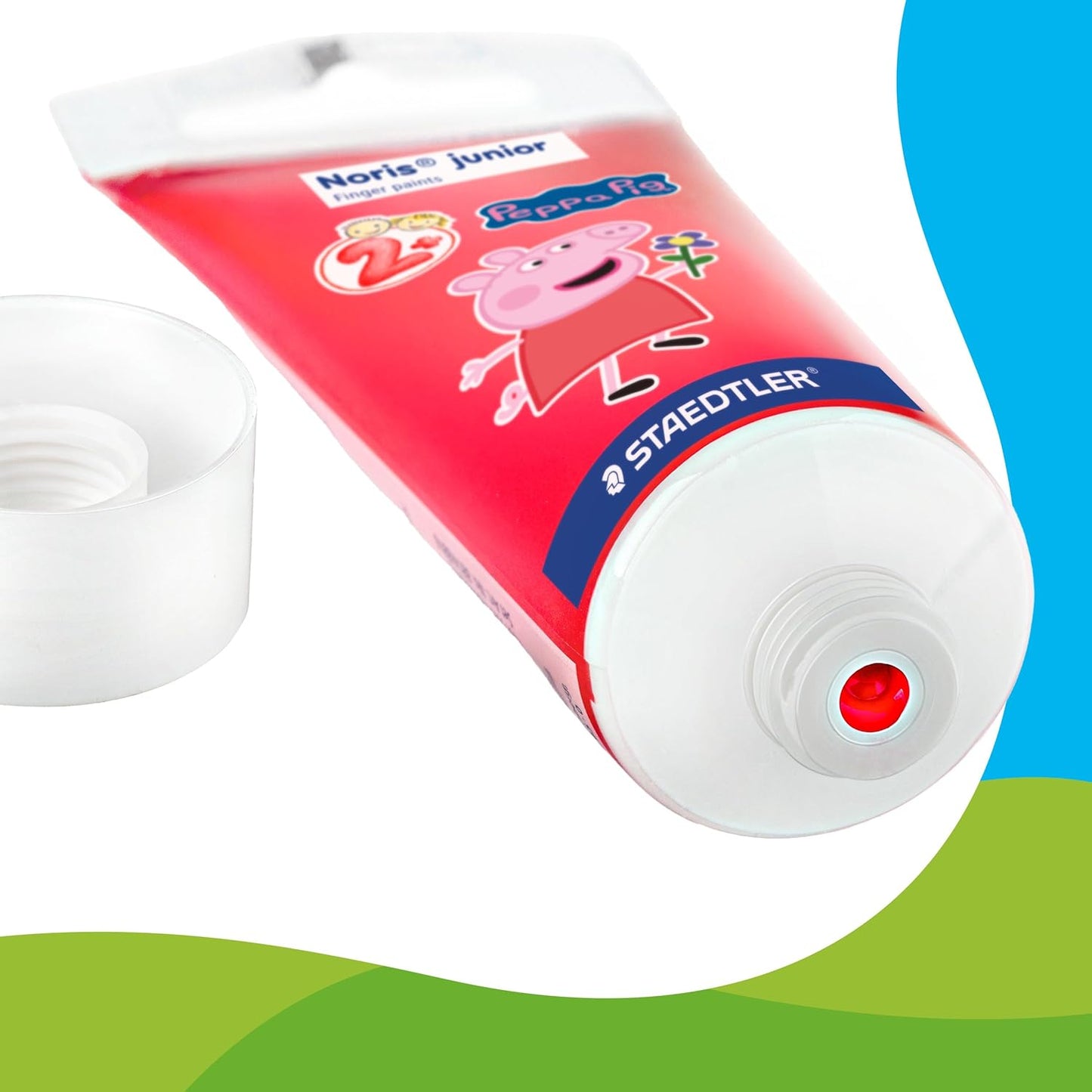 STAEDTLER Fingermalfarbe Peppa Wutz – 4 Farben, schnelltrocknend