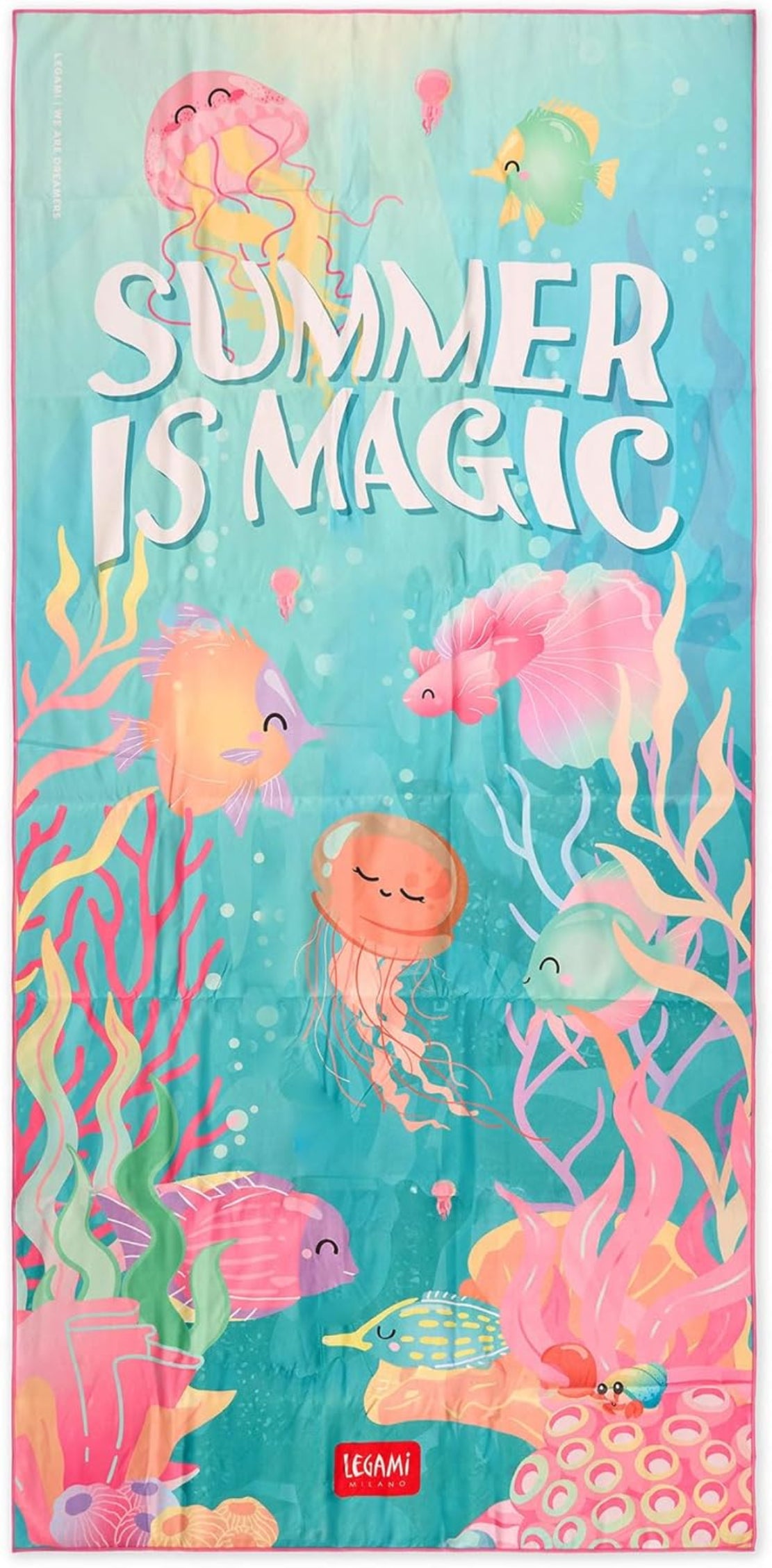 Legami Mikrofaser-Strandtuch Summer is Magic 85x180 cm
