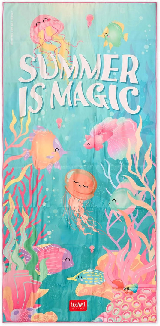 Legami Mikrofaser-Strandtuch Summer is Magic 85x180 cm