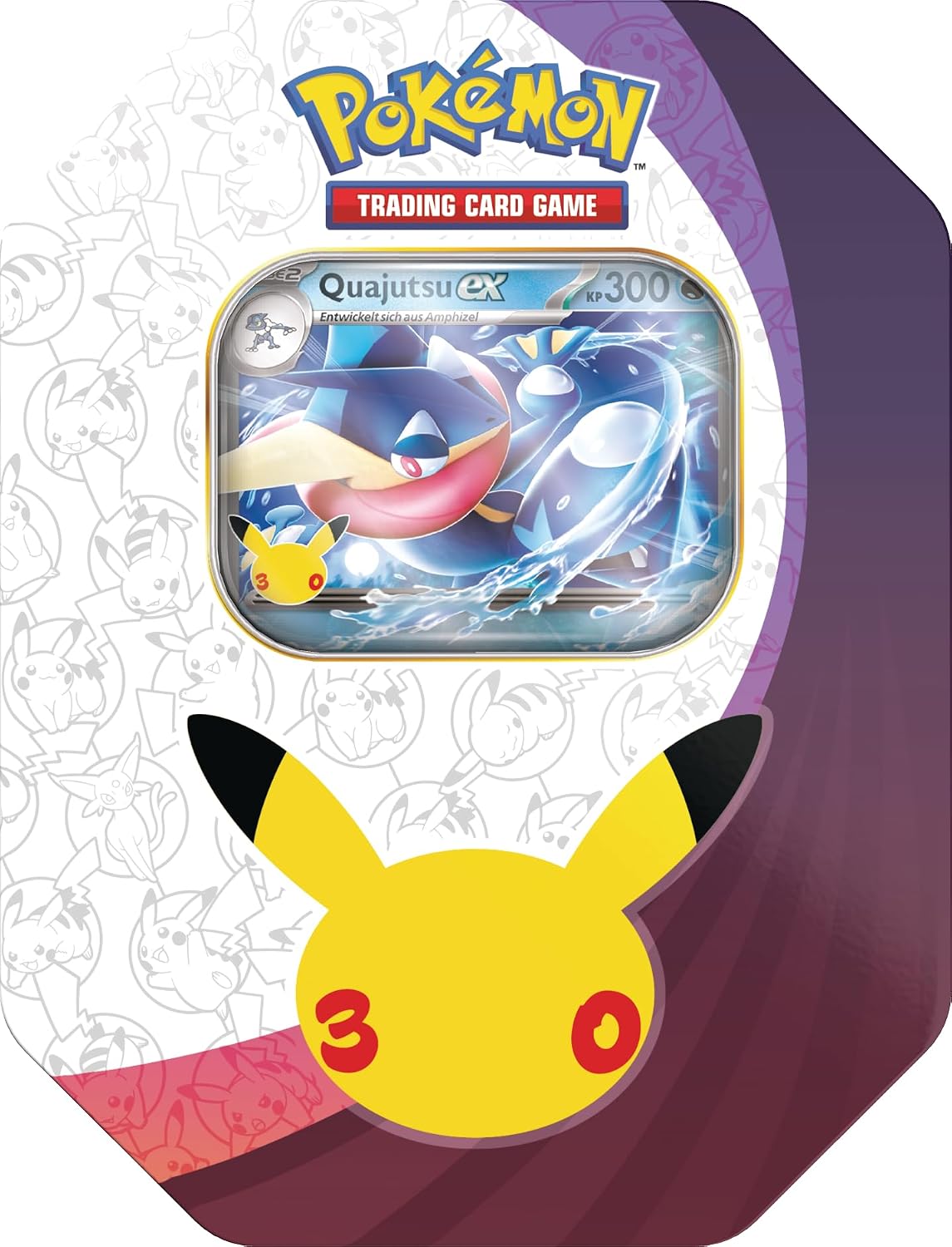Pokémon 30 Jahre Tin-Box Quajutsu-ex – 4 Boosterpacks