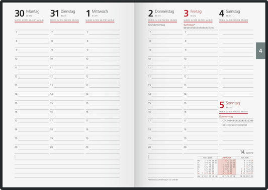 Kalender 2026 - Eleganter Wochenplaner in Lavendel