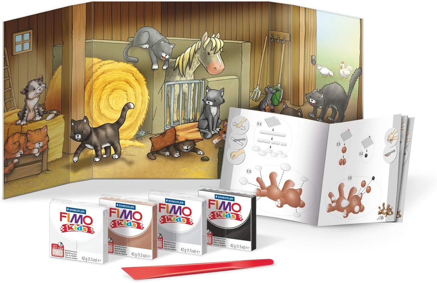 FIMO kids Form&Play Katzen Set - Modellieren & Spielen