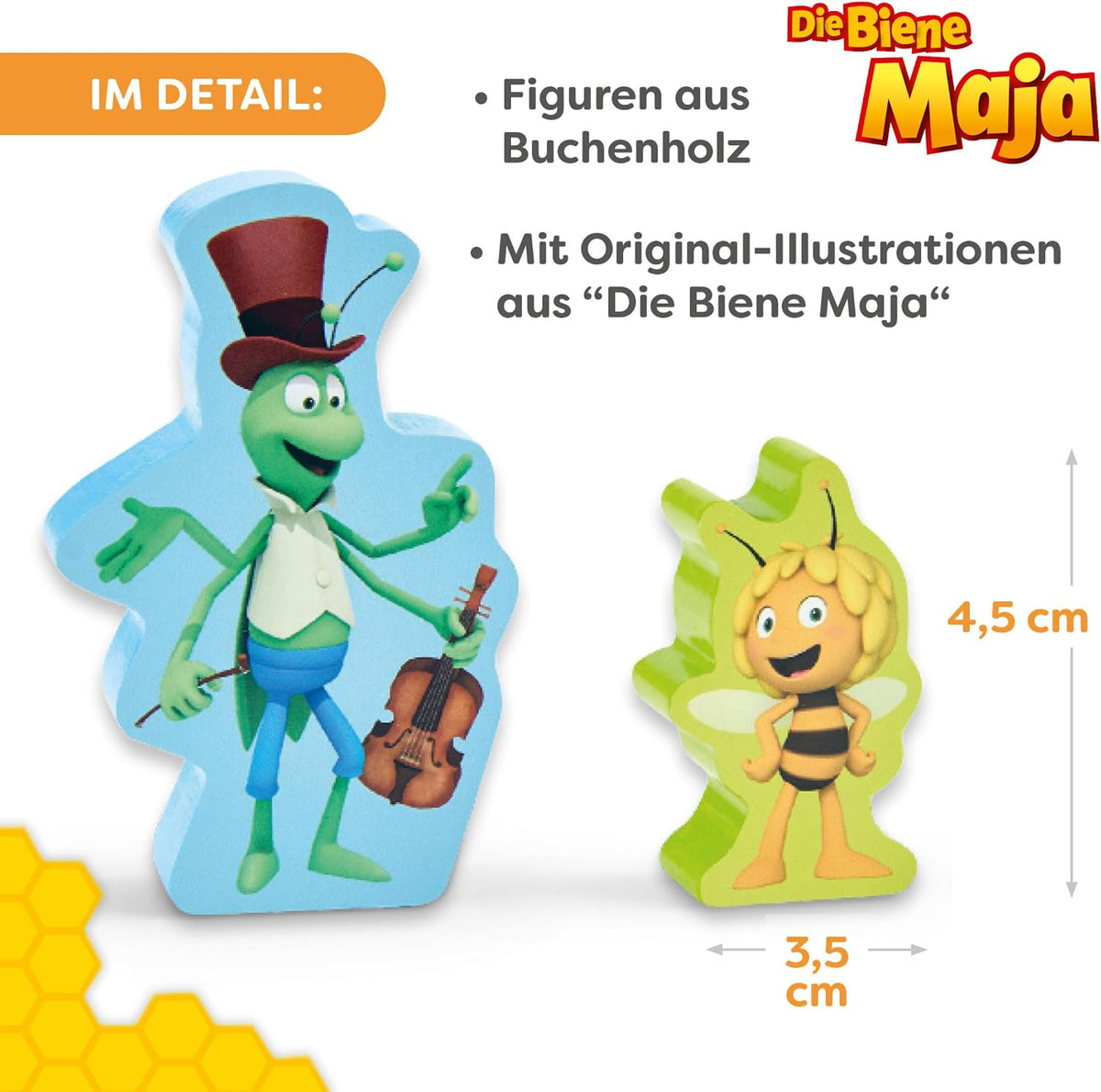 HABA Spielwelt im Koffer - Biene Maja, Holzspielset mit 6 Figuren