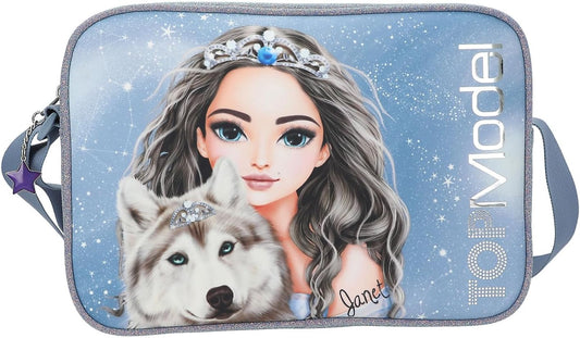 TOPModel Umhängetasche Wolf - Glitzer & Stimmungsanhänger