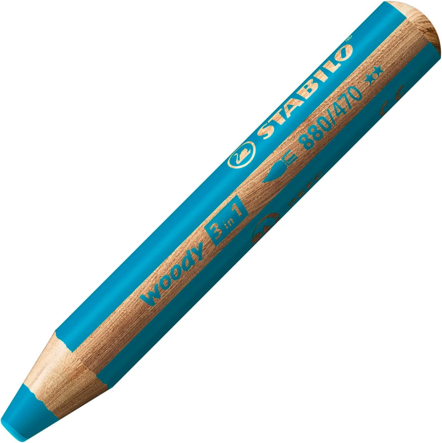 STABILO woody 3in1 Buntstift türkis 10cm