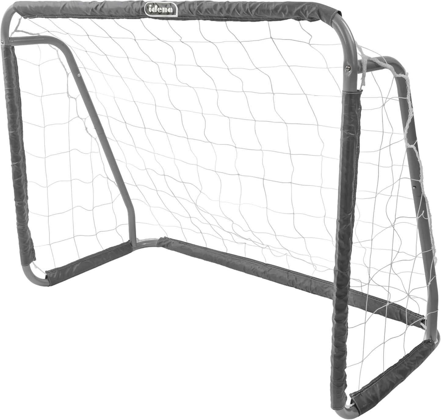 Idena Fußballtor Metall 124x96x61 cm – Indoor & Outdoor