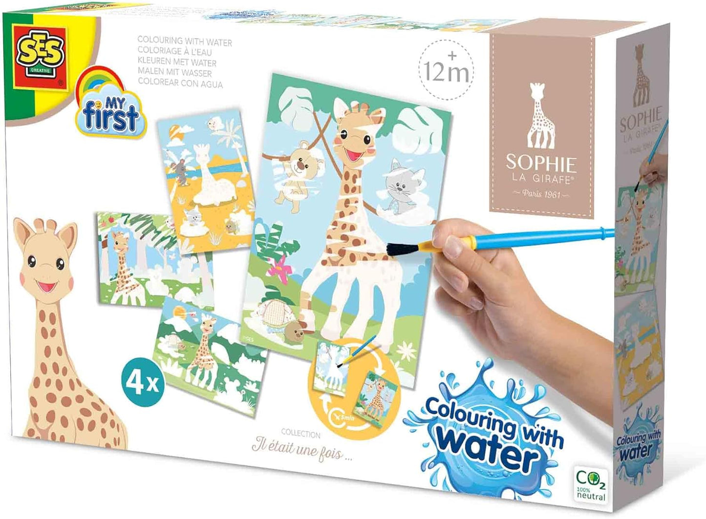 Sophie die Giraffe - Magisches Wassermalbuch für Kleinkinder