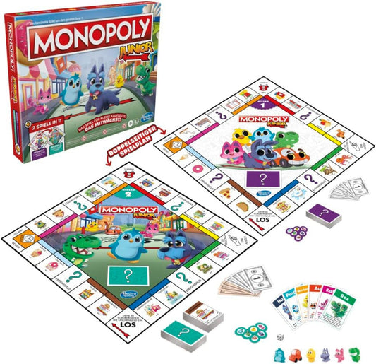 Monopoly Junior 2in1 - Brettspiel für Kinder ab 5 Jahren