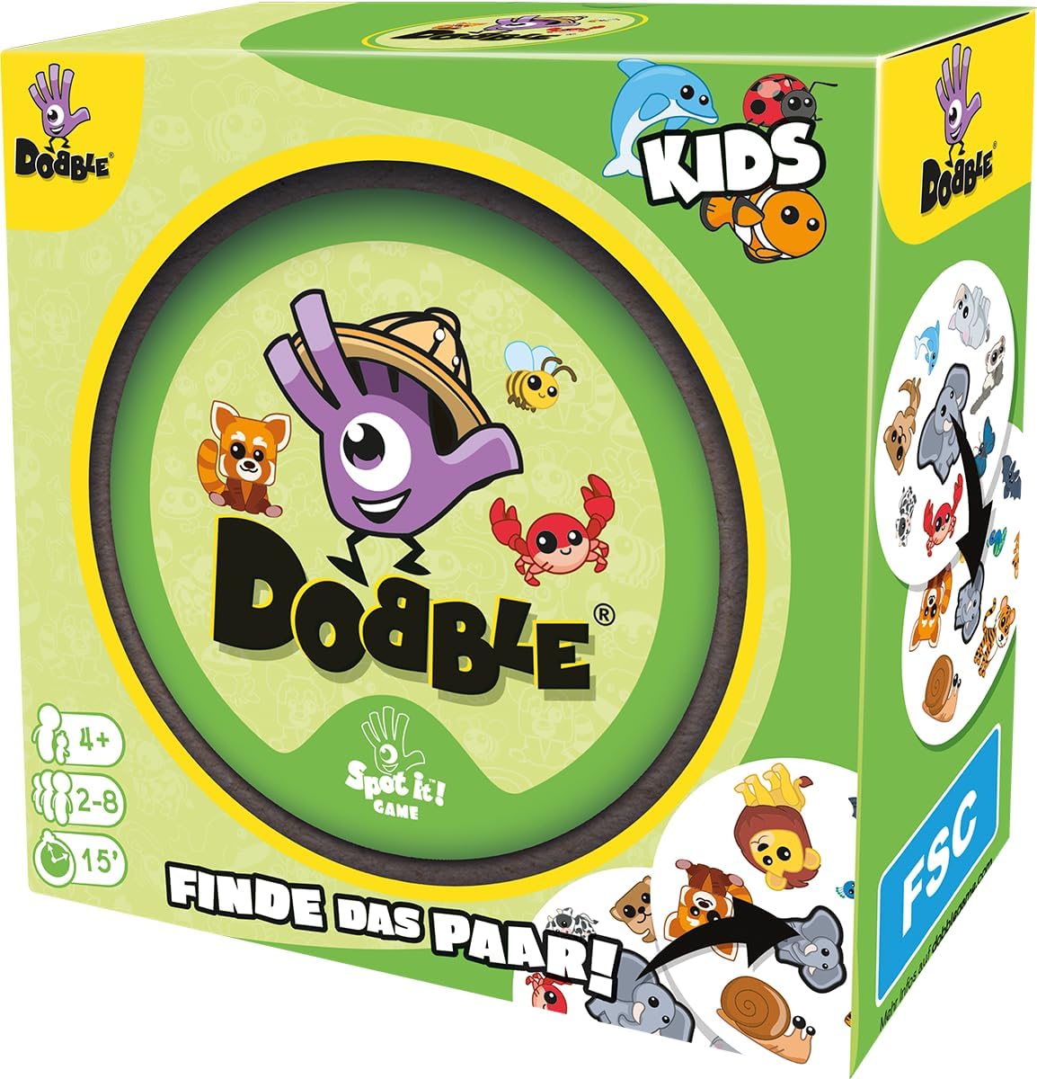 Dobble Kids – Schnelles Reaktionsspiel für Kinder ab 4 Jahren