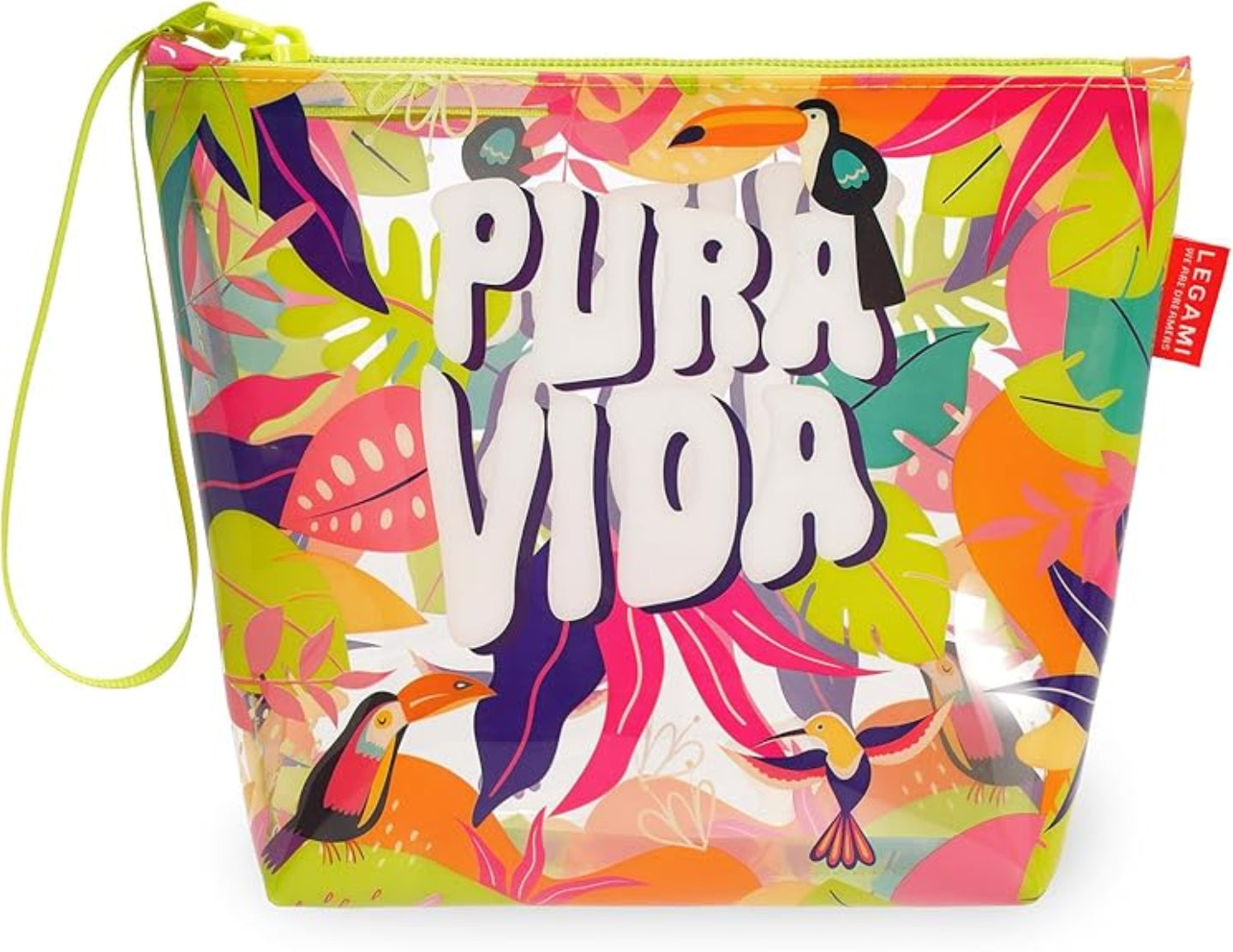 Legami Beach Pouch Pura Vida Mare transparent 20x16 cm
