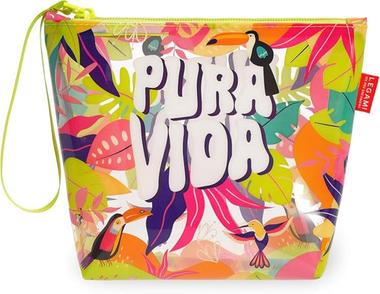 Legami Beach Pouch Pura Vida Mare transparent 20x16 cm