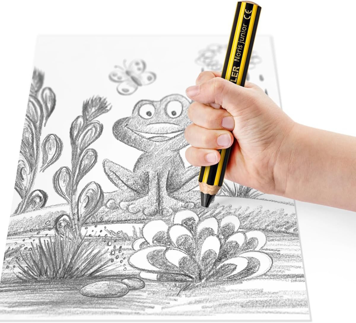 STAEDTLER Noris junior 140 3-in-1 Malstift-Set 6er + Spitzer